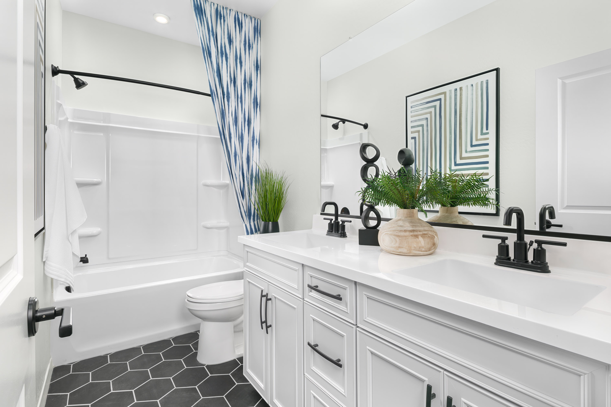 secondary bathroom toilet and sink