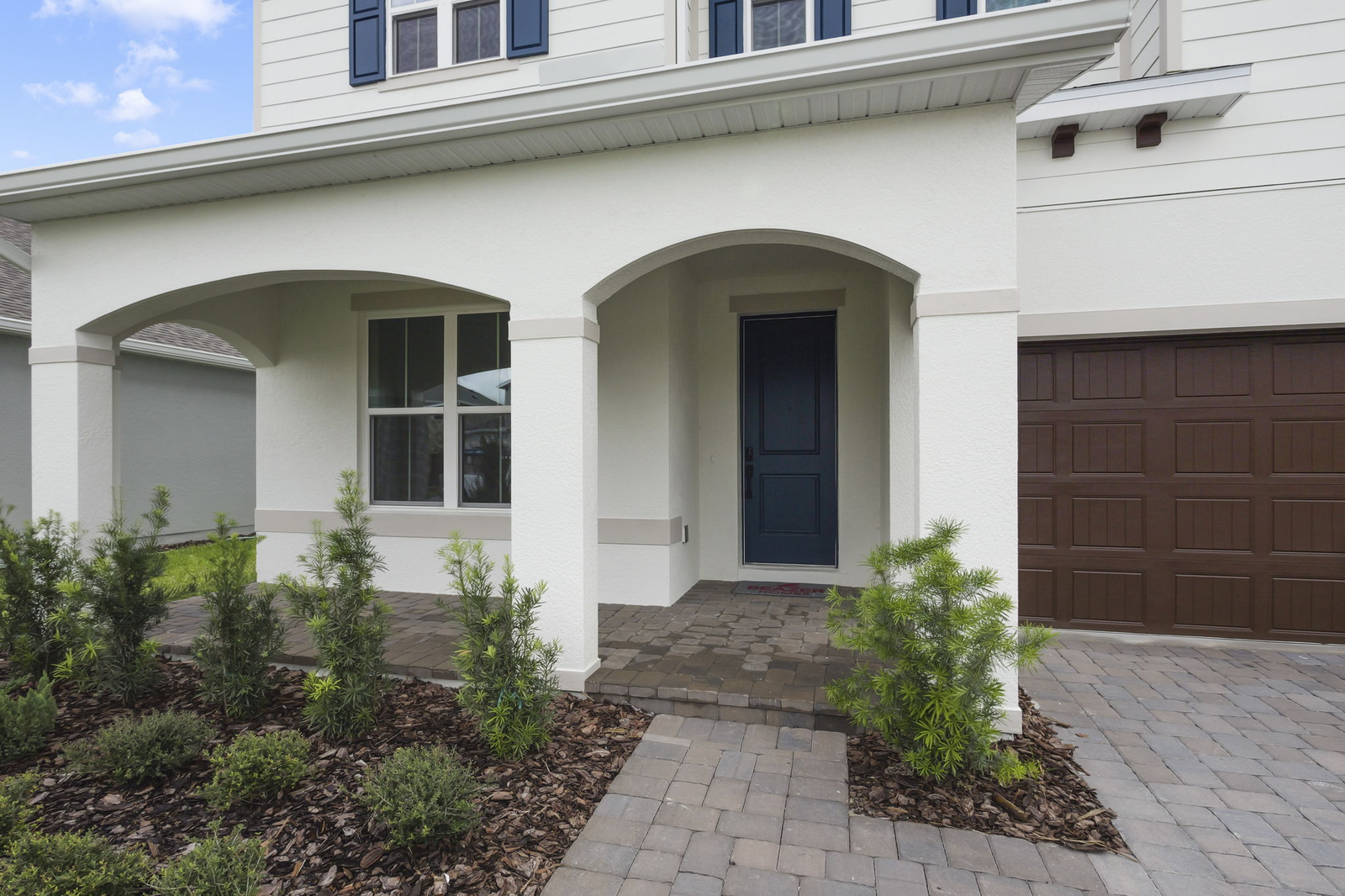 front exterior of the home with access