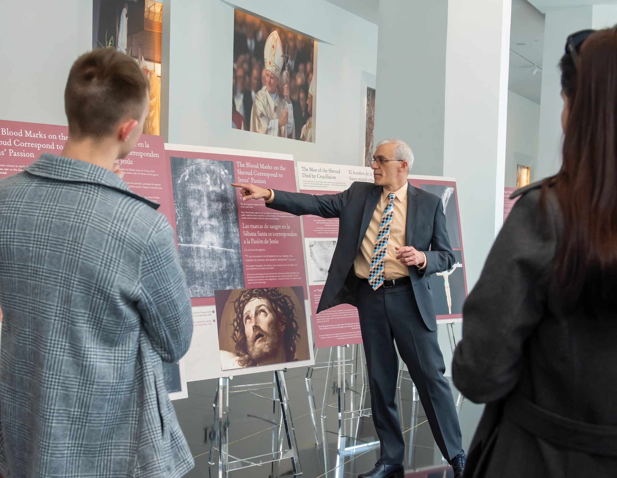 A presentation on the Shroud of Turin at the Saint John Paul II National Shrine in Washington, D.C.