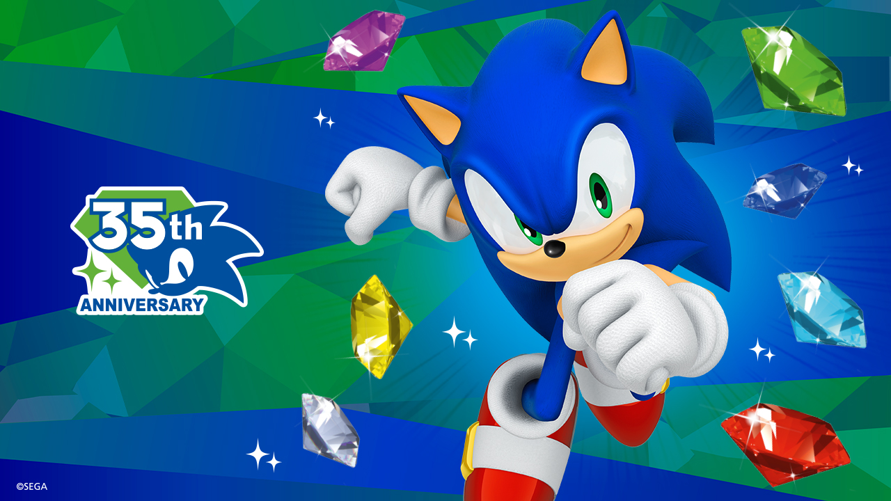 Sonic the Hedgehog 35th anniversary prize pack at Pacific Epping