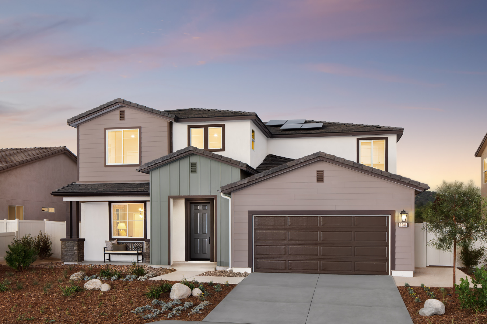 exterior with multicolor walls