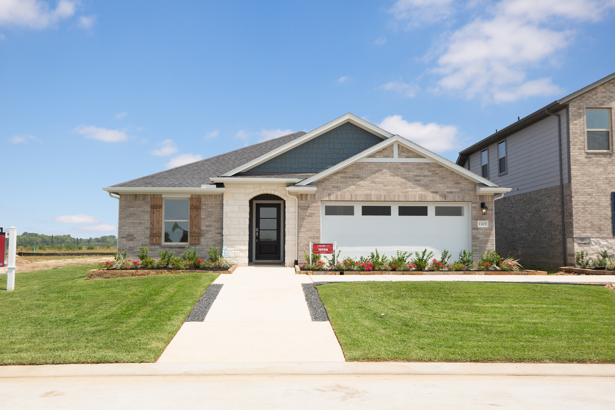 exterior with elegant stone accents
