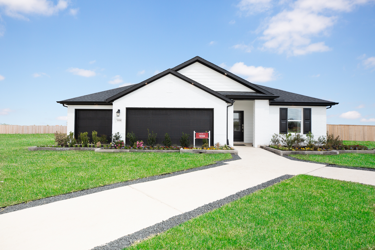 exterior with painted white brick
