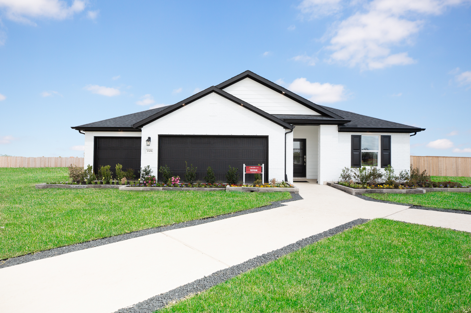 exterior with painted white brick