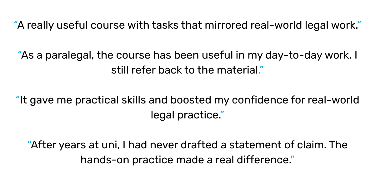 Law Graduate discussing PLT Guide