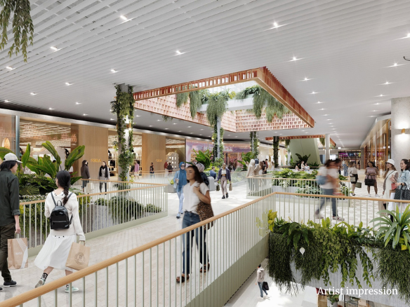 Castle Towers retail redevelopment render
