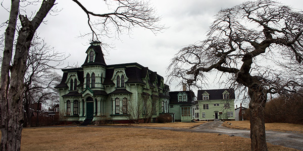 An ominous, creepy Victorian home