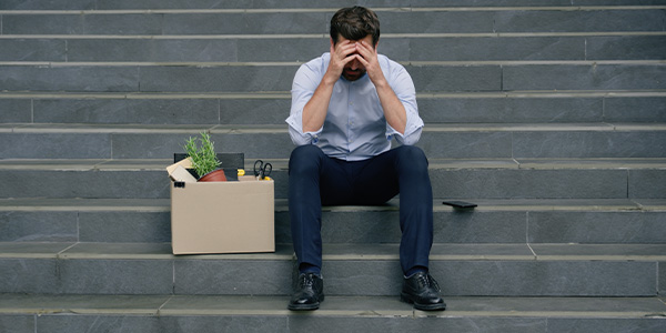 A person whose just lost their job