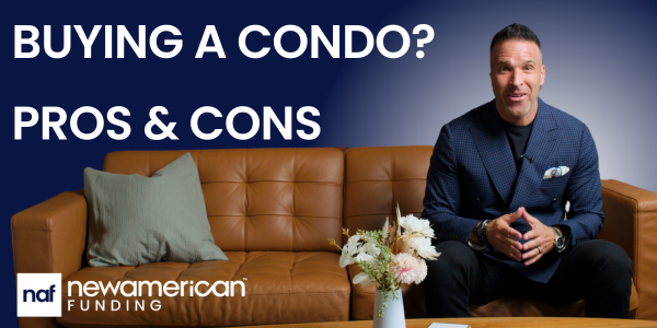 New American Funding's Ralph DiBugnara sits on a leather couch.
