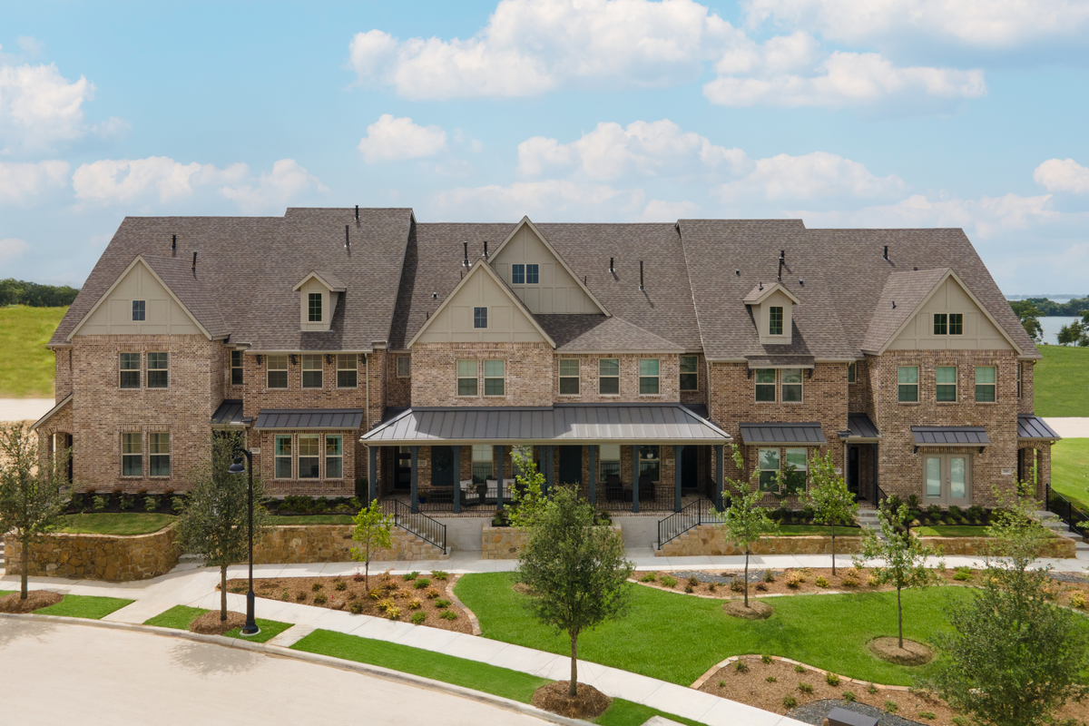 townhome brick and stone exterior 