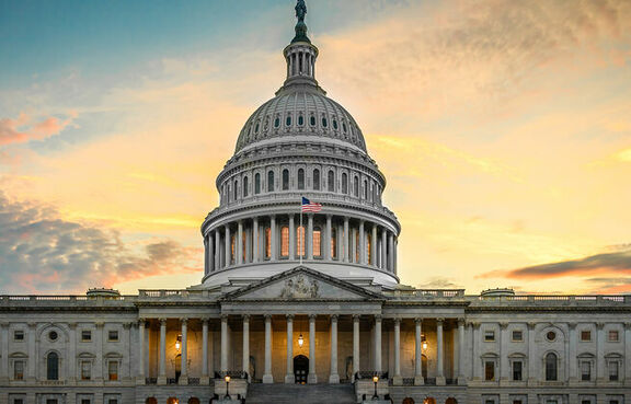 US Capitol at Sunset