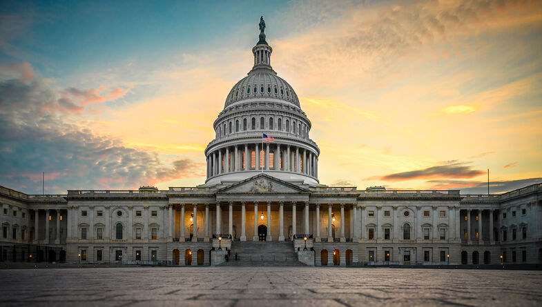 US Capitol at Sunset