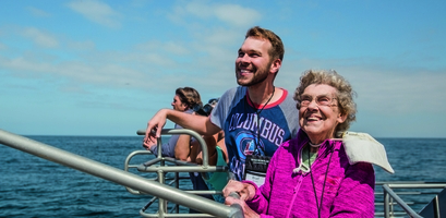 Brad and Grandma Joy in Anacapa, California.