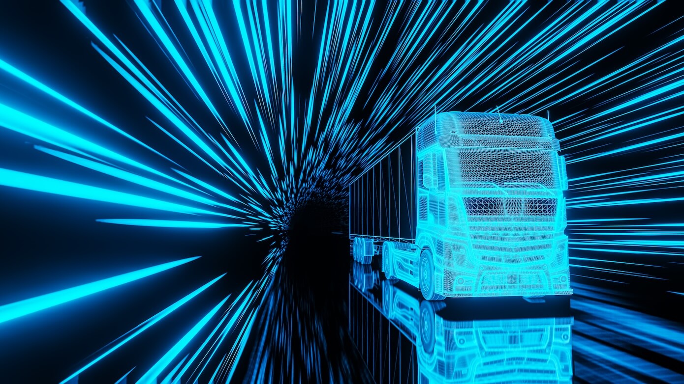Abstract image of a truck.