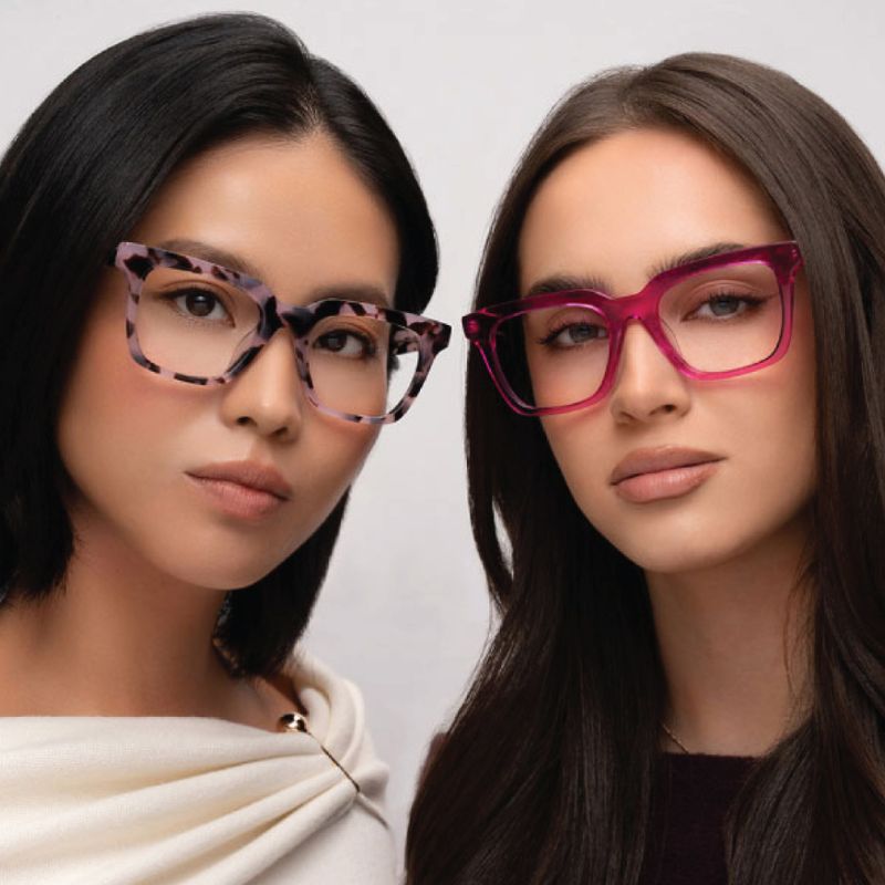 two women wearing Serge glasses