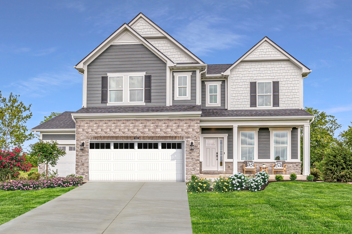 coastal exterior with 3-car garage