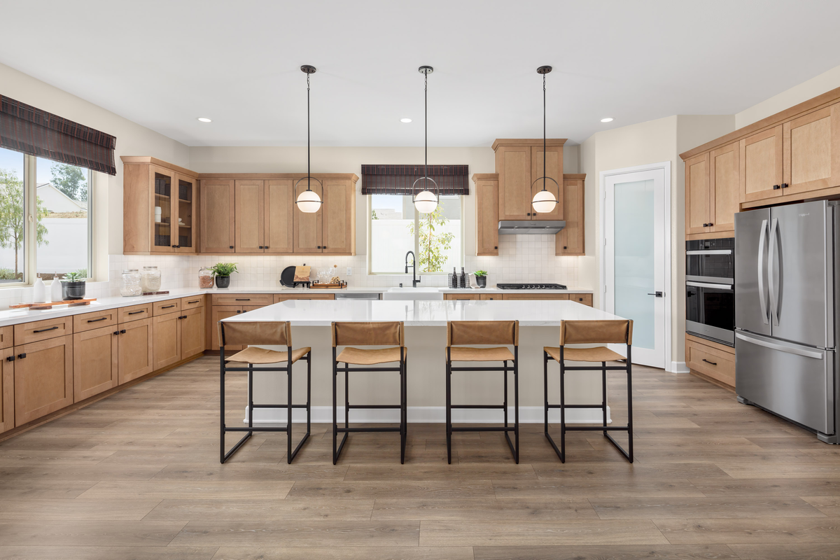 A kitchen with upgraded finishes