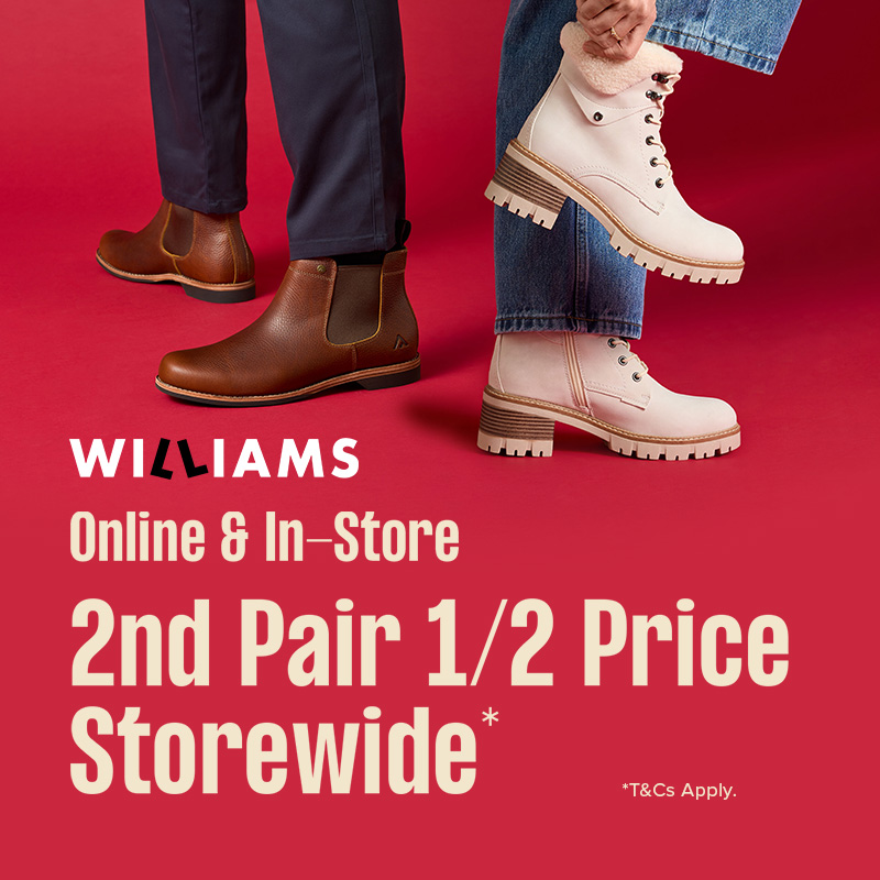 2nd Pair 1/2 Price Storewide!