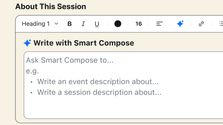 Compose event content