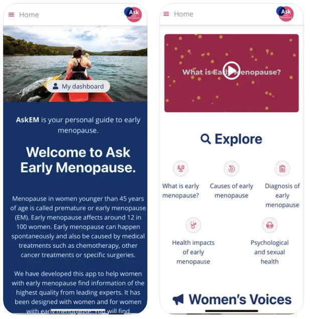 AskEarlyMenopause app