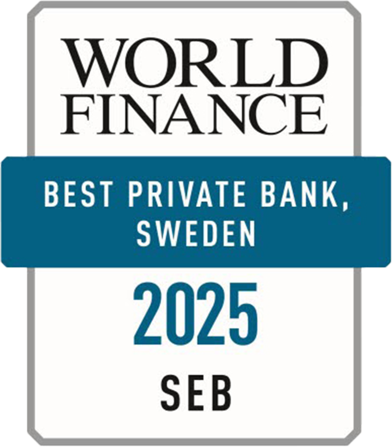 Best Private Bank in Sweden 2025 by World Finance Award