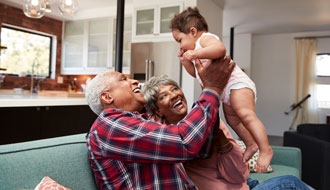 grandparents with grandchild