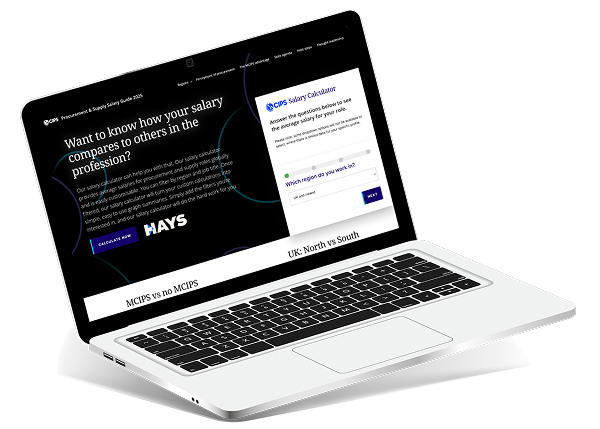 A white laptop open to a website titled 