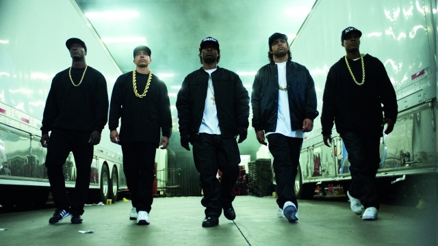 Promotional image for biographic movie Straight Outta Compton