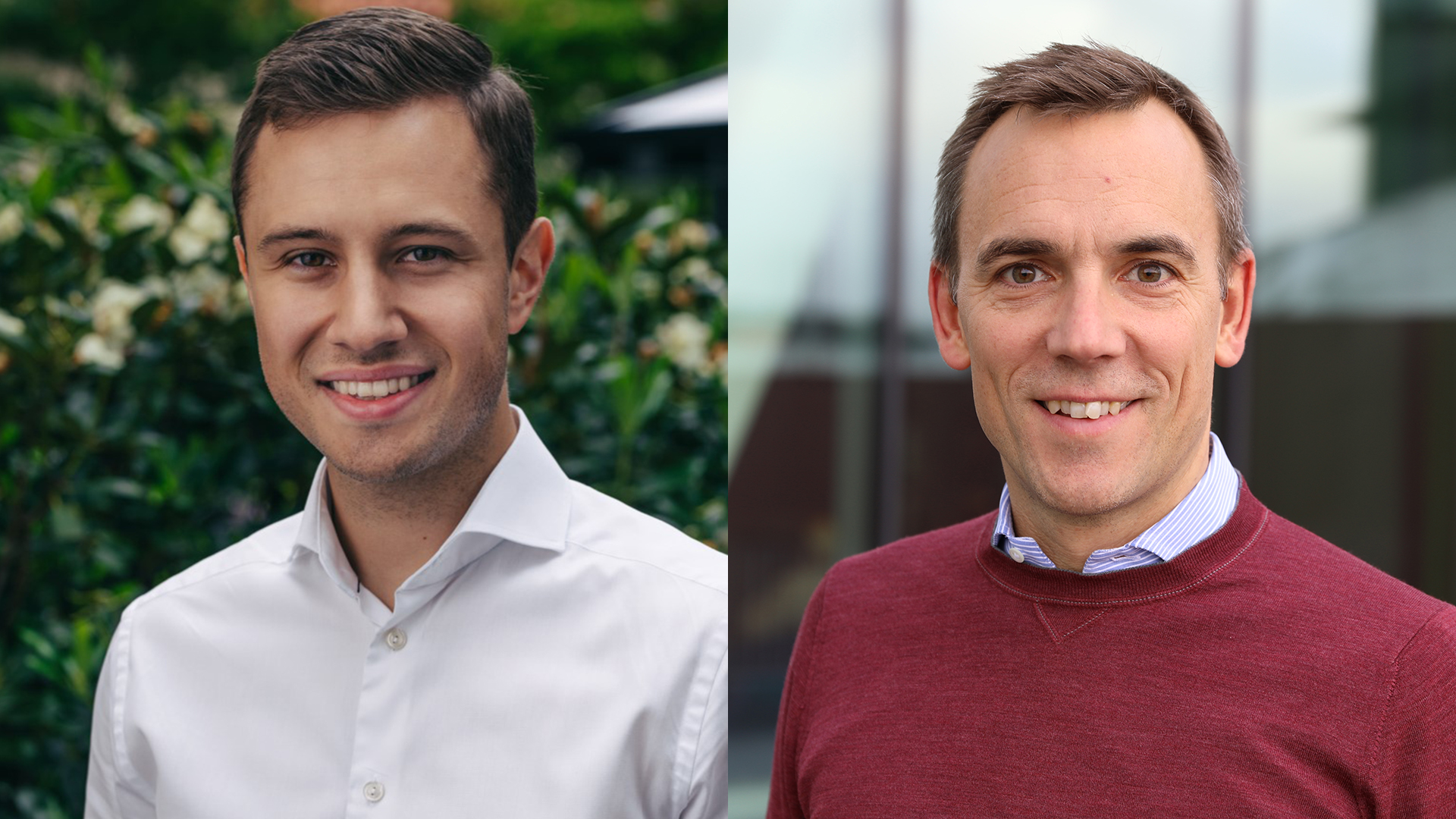Emil Berg Eckerrot, CEO of Humla, and Christoffer Malmer, head of SEBx