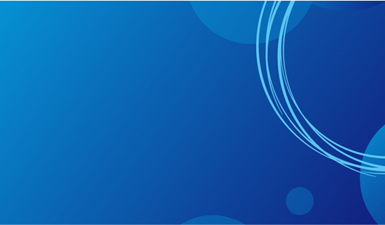 An abstract background with a gradient of dark to bright blue, featuring various overlaid, translucent circles and a pattern of scratchy, concentric light blue rings in the upper right corner, suggesting contact or reaching out.