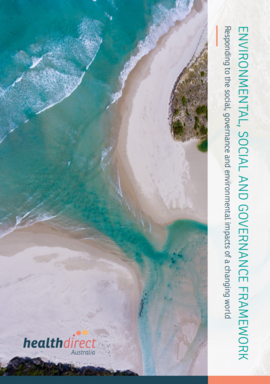 Environmental, Social and Governance Framework PDF cover