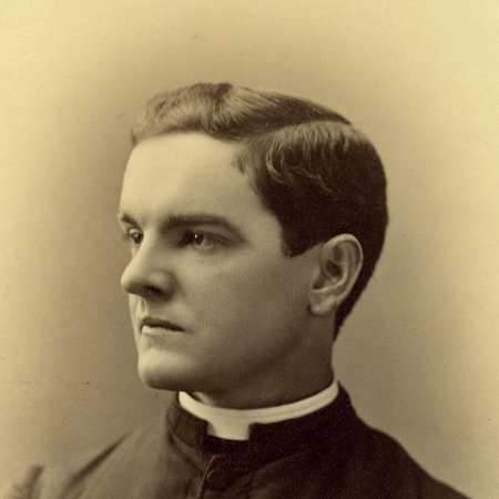 Portrait of Father McGivney by Donnelly Studio.