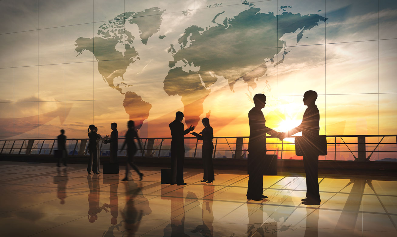 global_customers.jpg People next to each other with a sunset