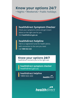 Know your options 24/7 - DL Flyer with Magnet