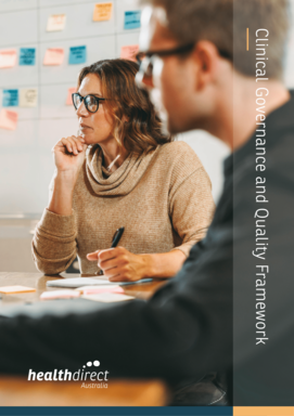 Clinical Governance and Quality Framework PDF cover