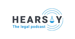 Hearsay the legal podcast logo