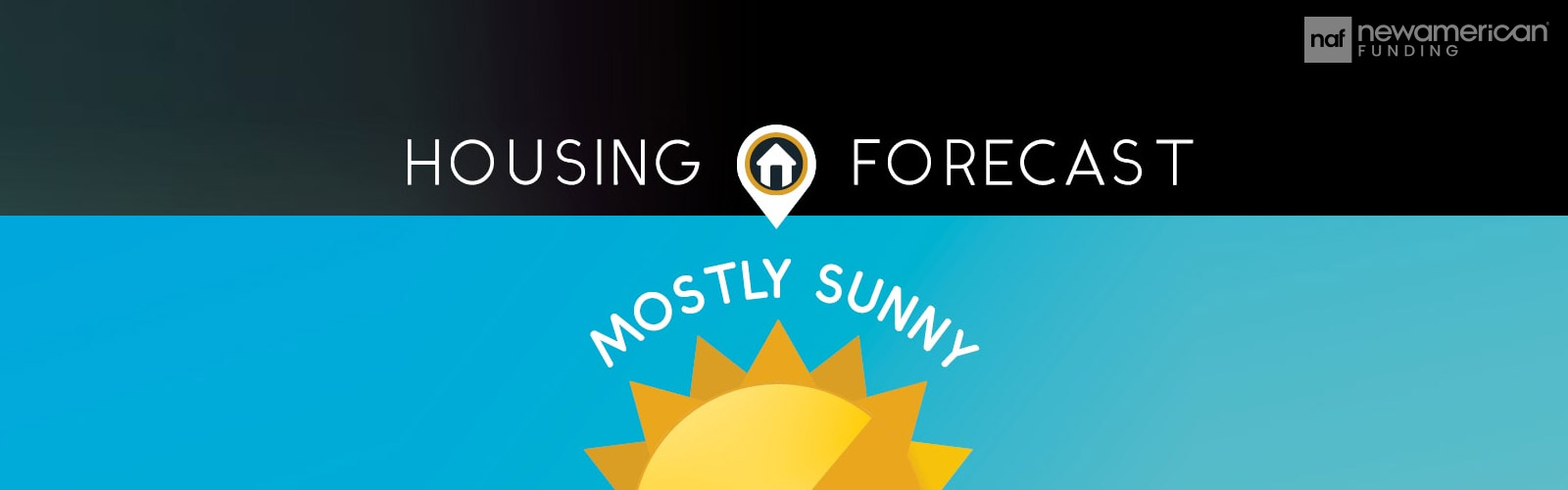 housing forecast mostly sunny infographic