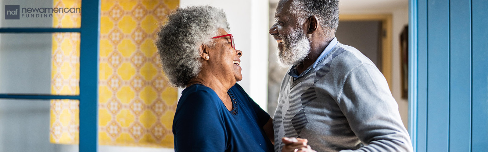 laughing seniors dancing