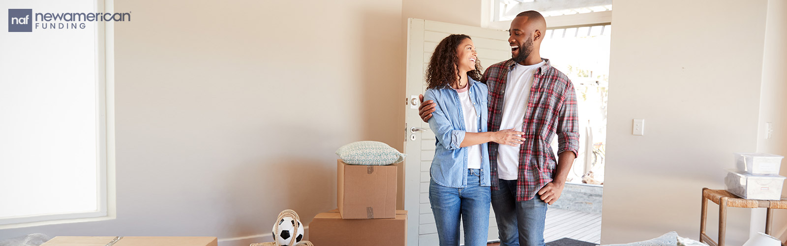 couple moving into their new home