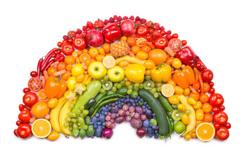 rainbow fruits and veggies