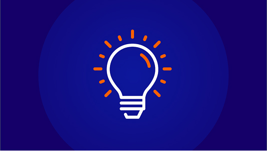 ightbulb icon representing new ideas, innovation, and procurement learning resources