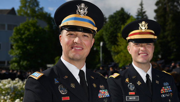 Identical twins Captain Mark E. Mayor and Captain Matthew N. Mayor both have served the U.S. Army a decade.