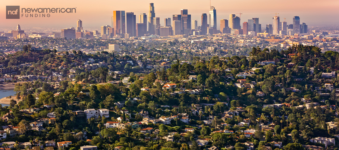Aerial view of Los Angeles