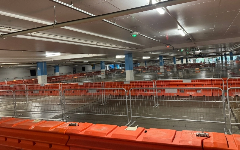 Traffic barriers at Sydney NYE