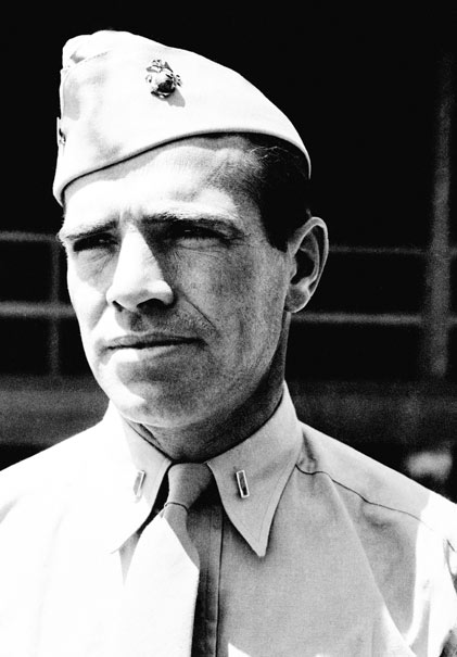 Chevigny, who served as a U.S. Marine Corps captain during World War II, is pictured in uniform a year before he was killed in action at Iwo Jima Feb. 19, 1945.