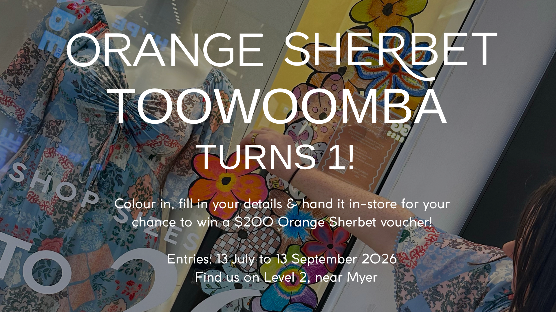 Orange Sherbet Toowoomba Turns 1! Join in the fun!