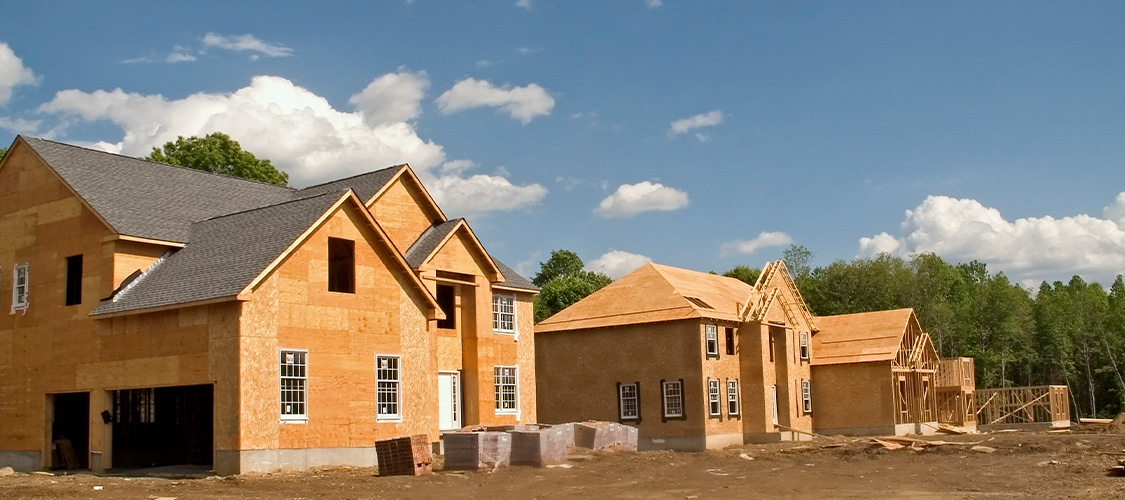 Newly built homes