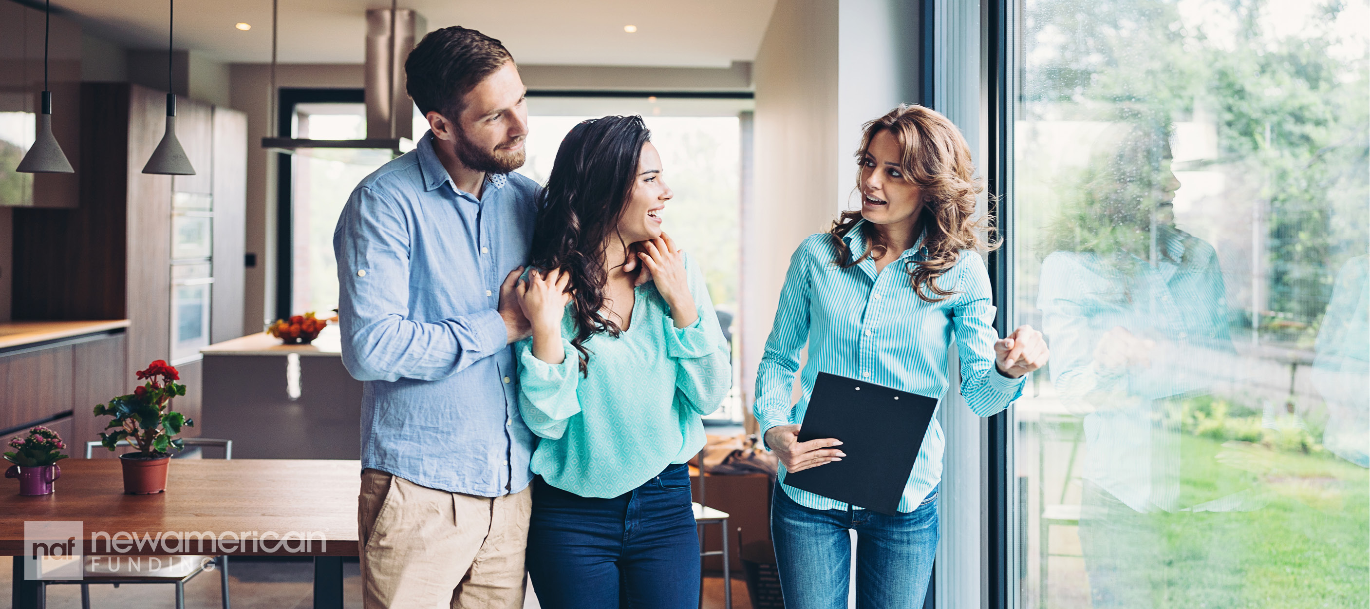 Couple looking at home