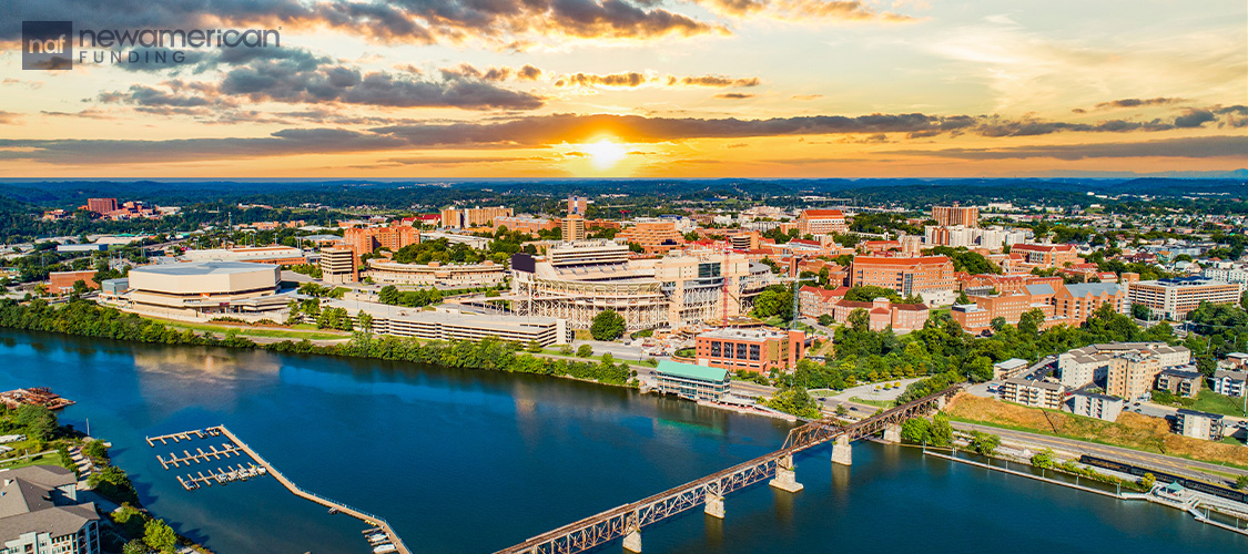 A pretty aerial shot of Tennessee.