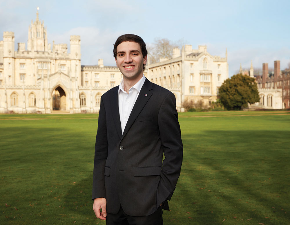 Coniglio, photographed in St. John&rsquo;s Meadow at the University of Cambridge